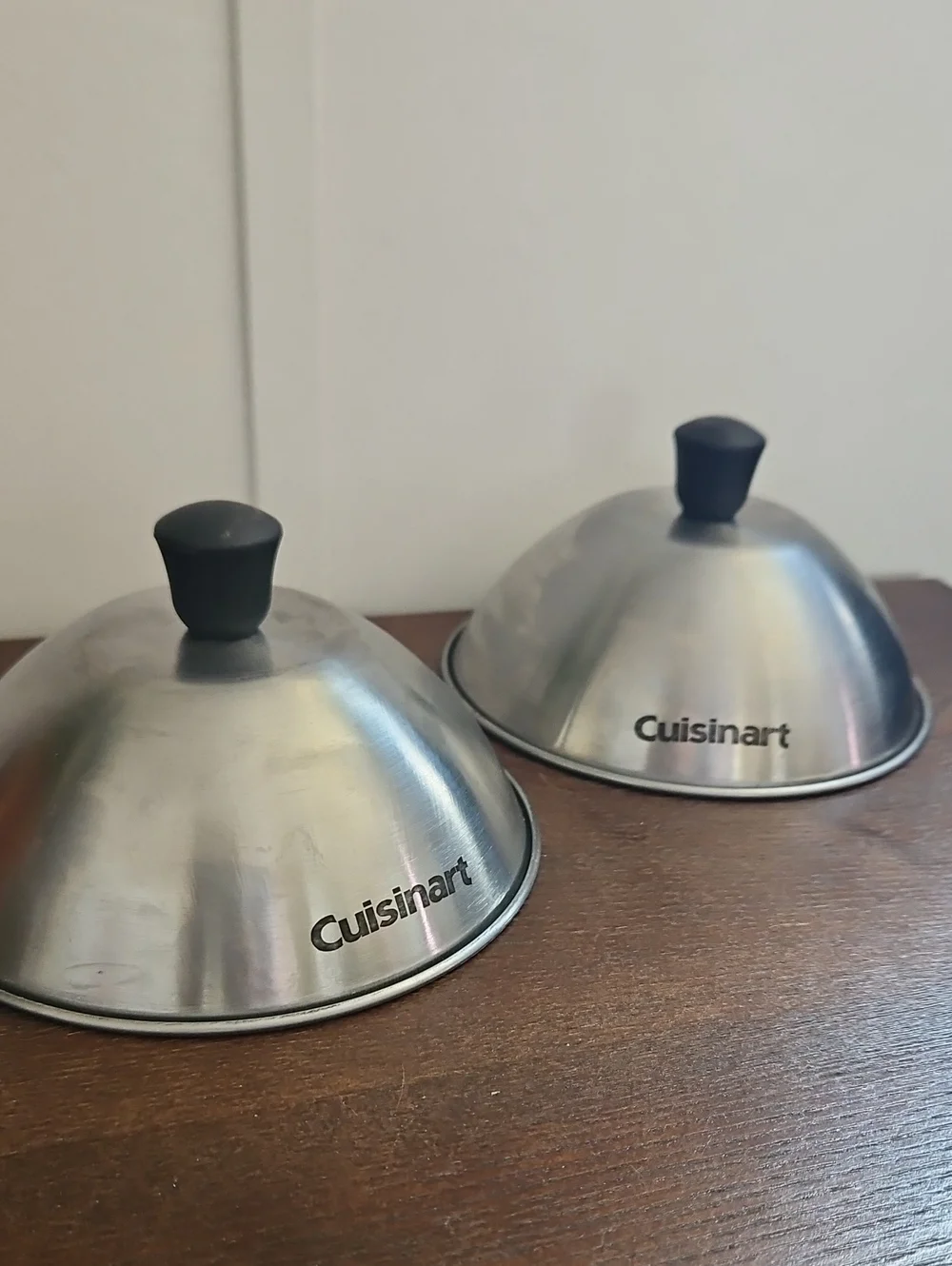 Cuisinart Silver Melting Domes with Black Knobs - Picture 1 of 2